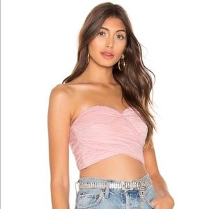 Cindy Crop Tube Top in Pink